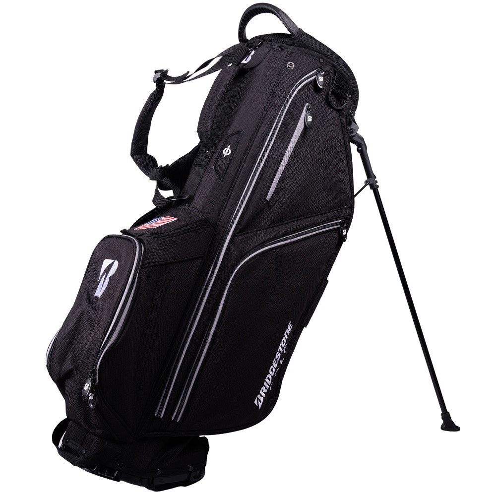 BRIDGESTONE GOLF ブラックゴルフバッグ Bridgestone Golf Play All Day Stand Bag - Maple Hill Golf